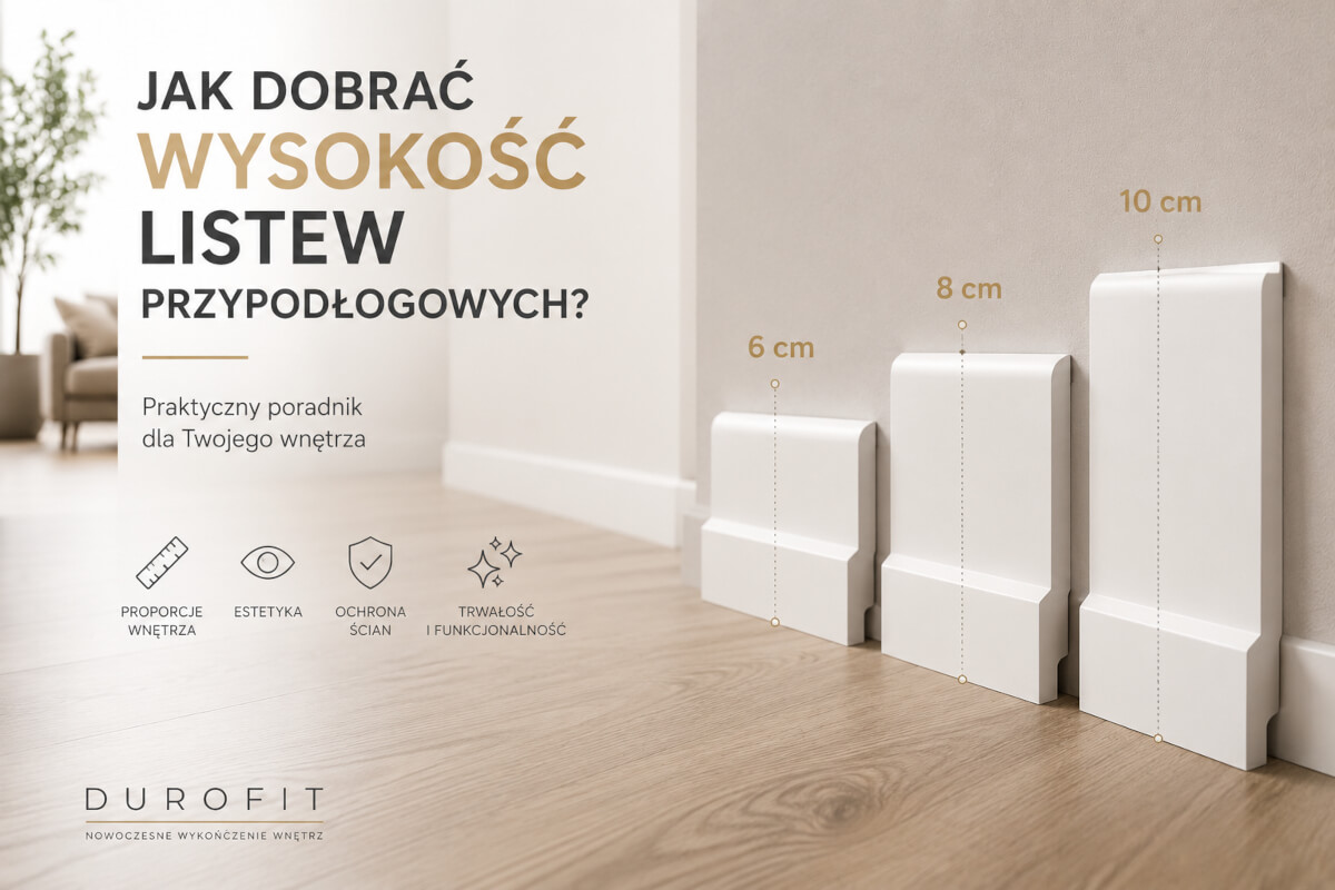 Jak dobrać wysokość listew przypodłogowych do wnętrza? Jak dobrać wysokość listew przypodłogowych do wnętrza?